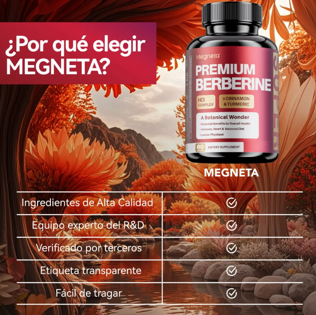 Suplemento Berberina Premium Megneta