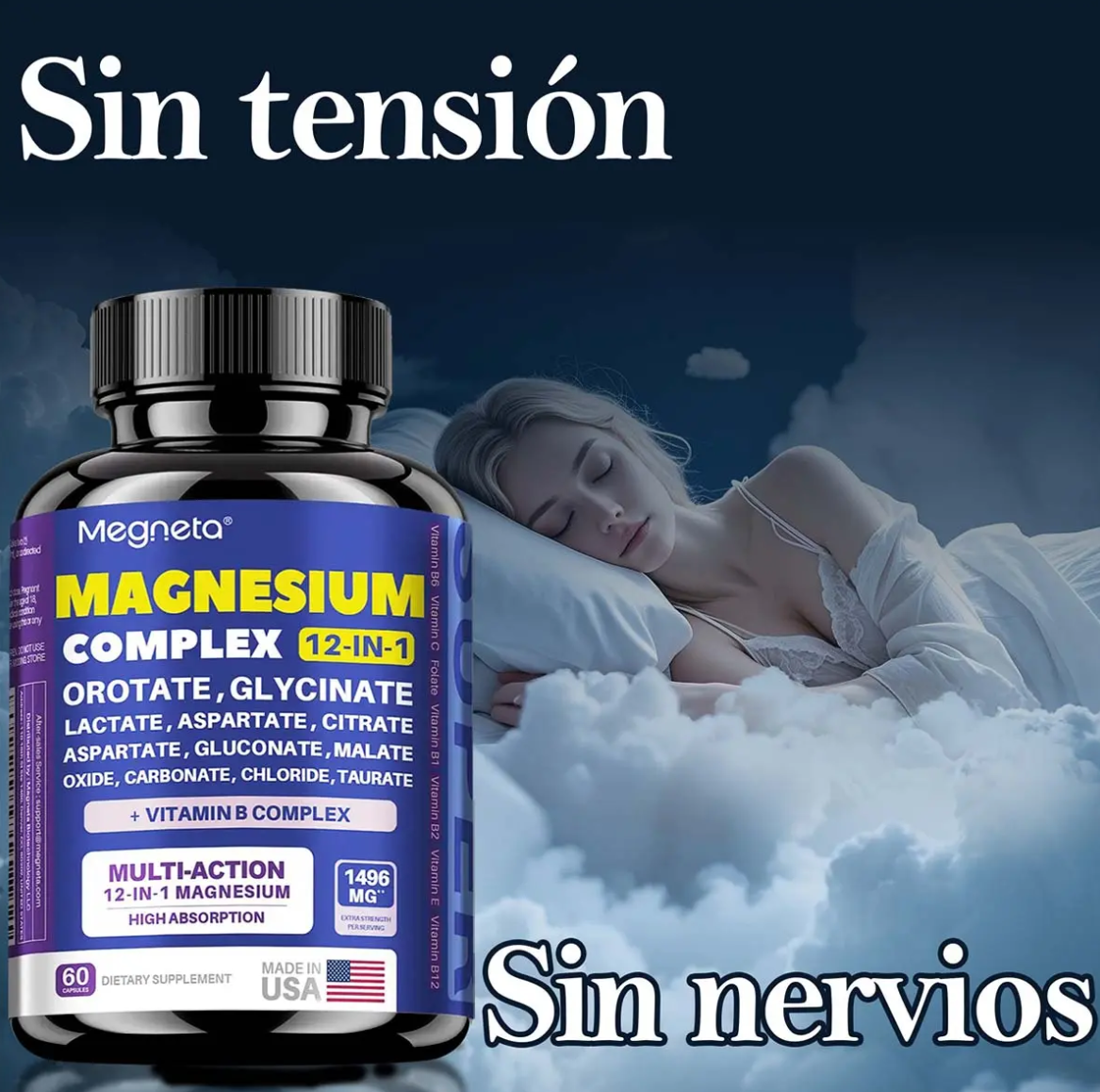 Suplemento Megneta Magnesio Complex 60cp