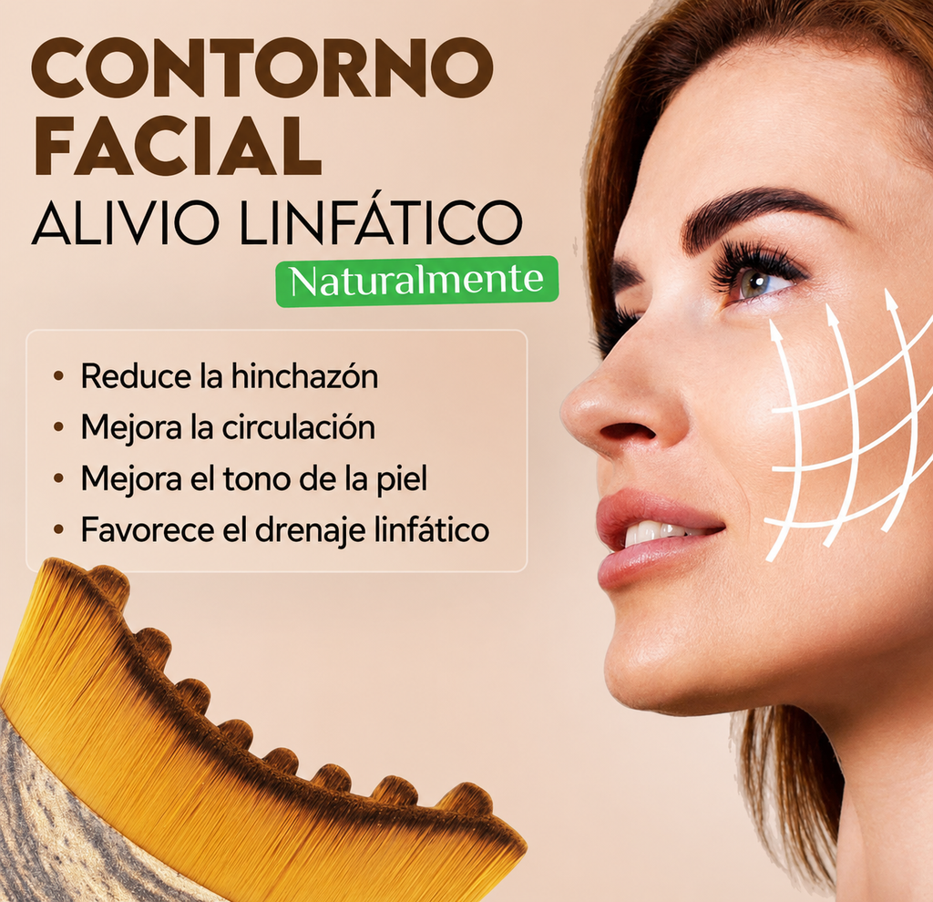 Cepillo Facial para Contorno Linfático